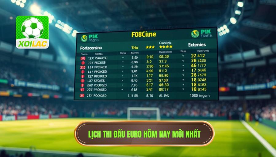 Trực Tiếp Euro Hôm Nay: Sân Chơi Đẳng Cấp Và Cách Xem Trọn Vẹn Nhất 3 Bảng cập nhật các trận đấu trực tiếp euro hôm nay đáng chú ý